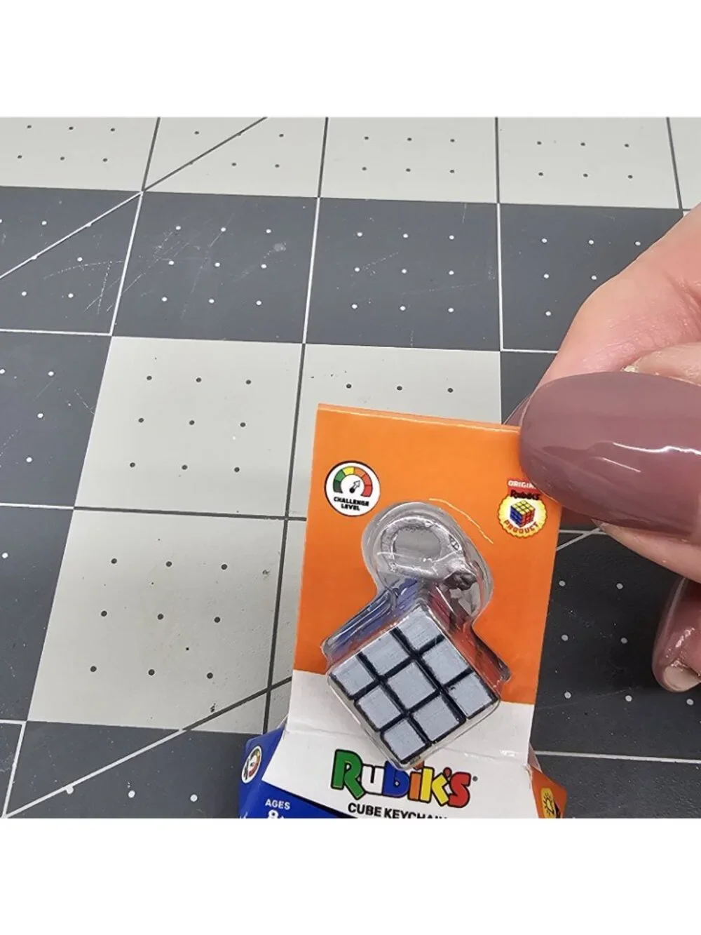 ZURU Mini Brands Toy Series Mini Rubik's Cube Keychain Miniature Collectible